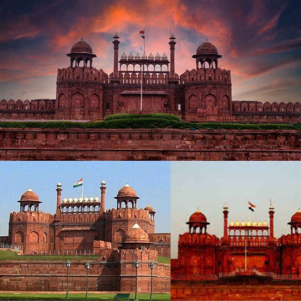 red fort in delhi